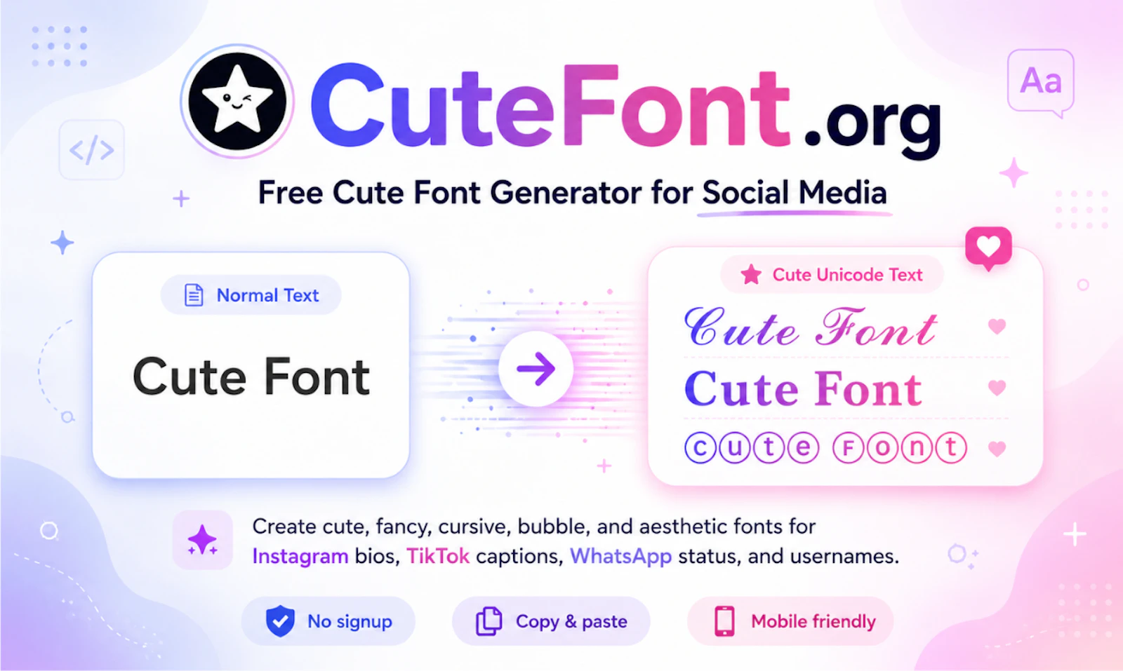 CuteFont.org - Cute Font Generator screenshot 1