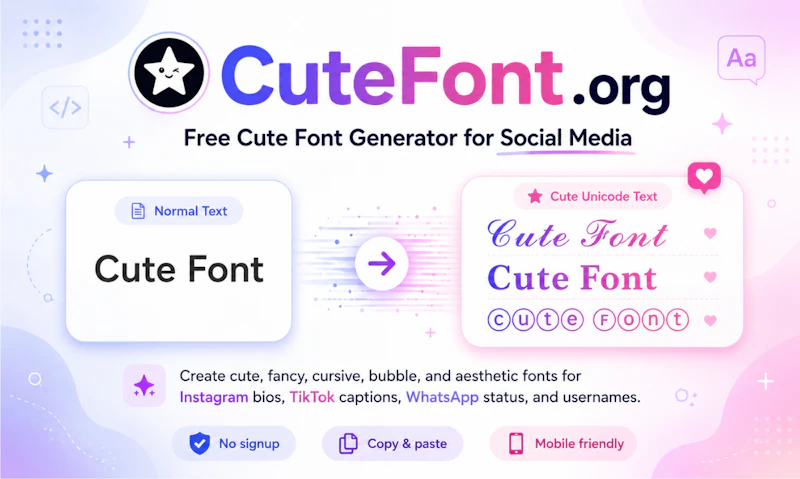 CuteFont.org - Cute Font Generator screenshot 1