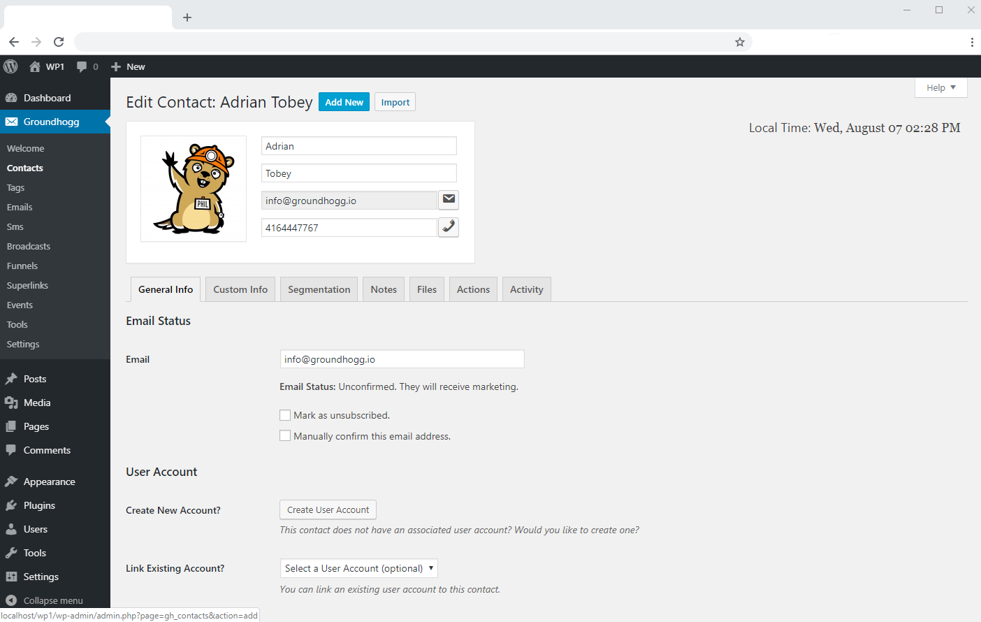 Groundhogg gallery image