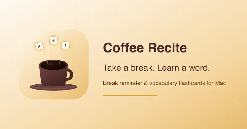 Coffee Recite screenshot 2