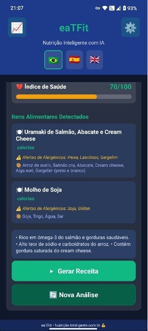 EatFit - AI Calorie Tracker - Screenshot 4 showing product features and functionality