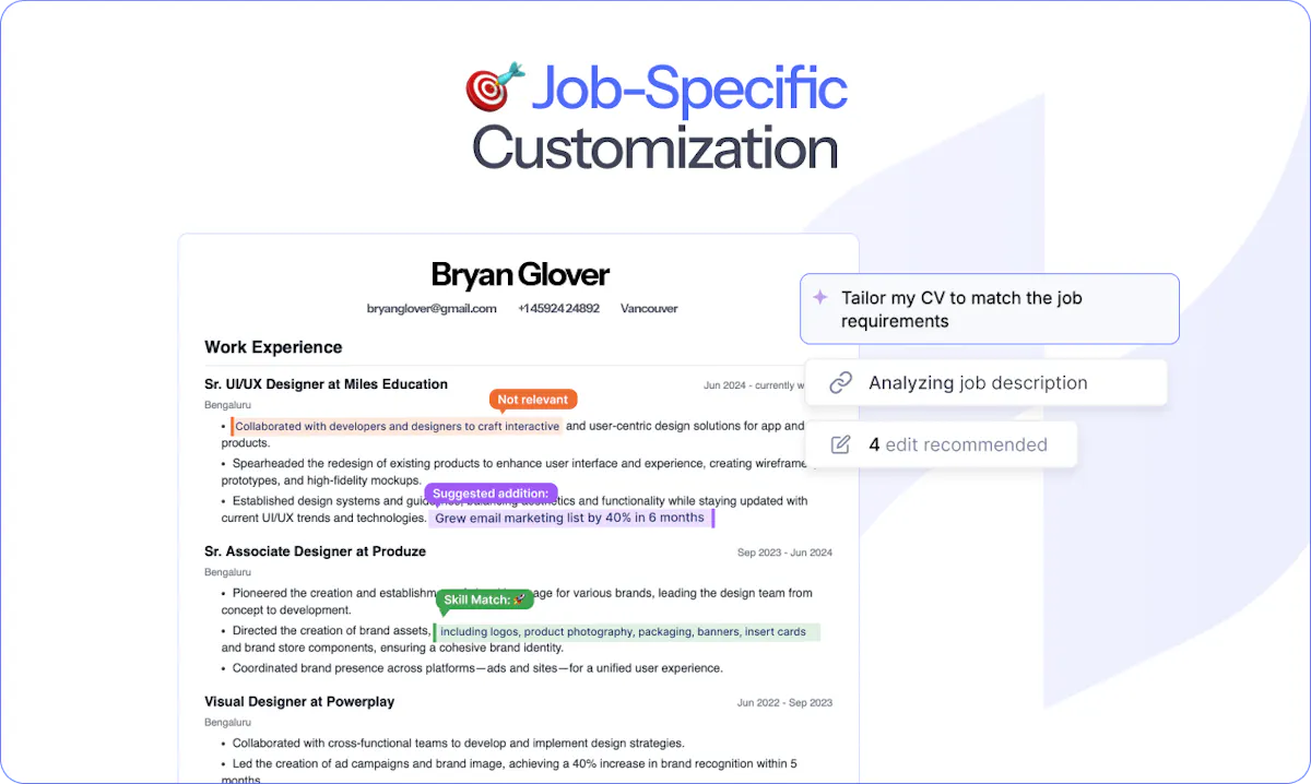 Nanonets Resume Builder