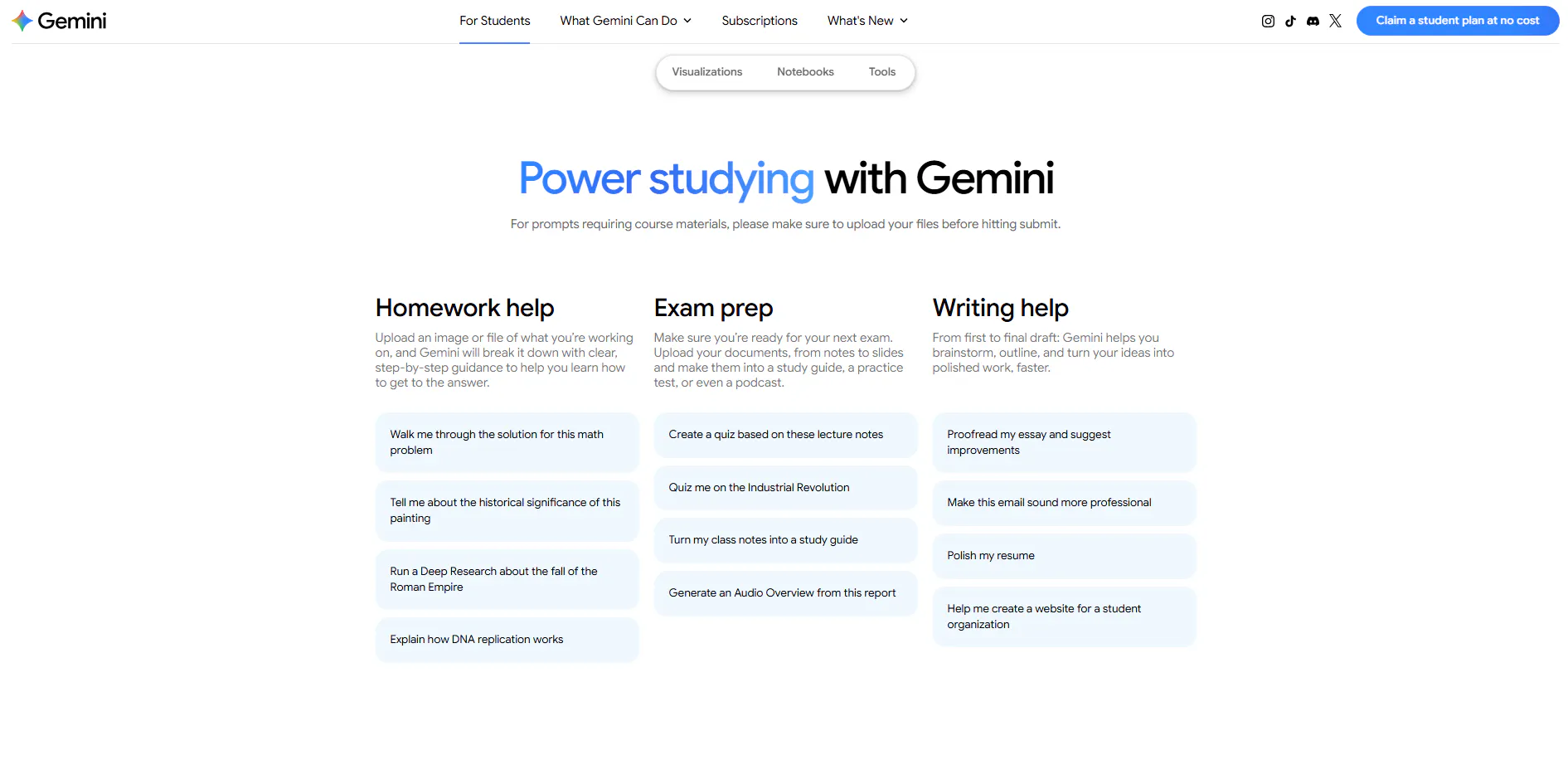 Gemini for Students gallery image