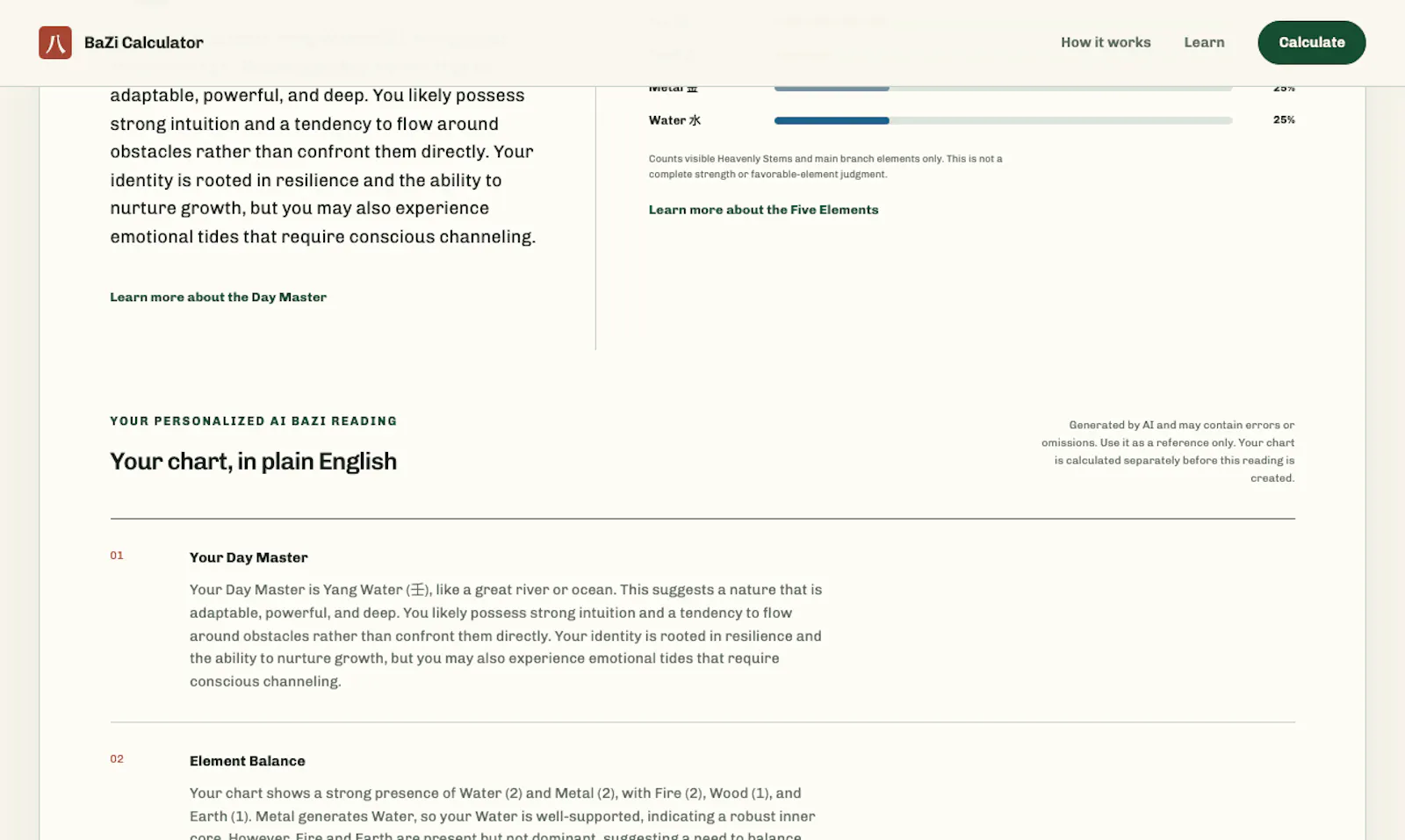 BaZi Calculator screenshot 6