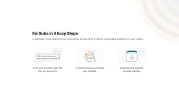 Fix Subs: AI-Powered YouTube Subtitle gallery image