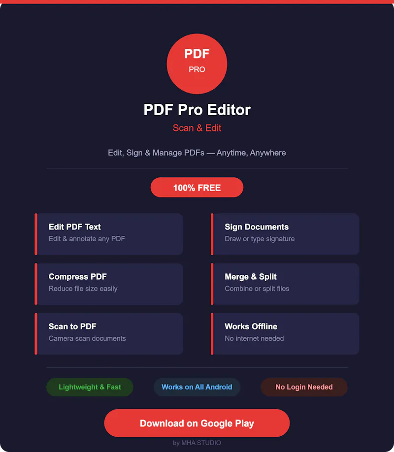 PDF EDITOR screenshot 1
