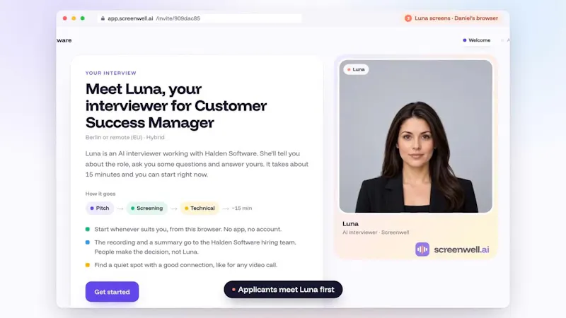 Screenwell.ai screenshot 1 (video preview)