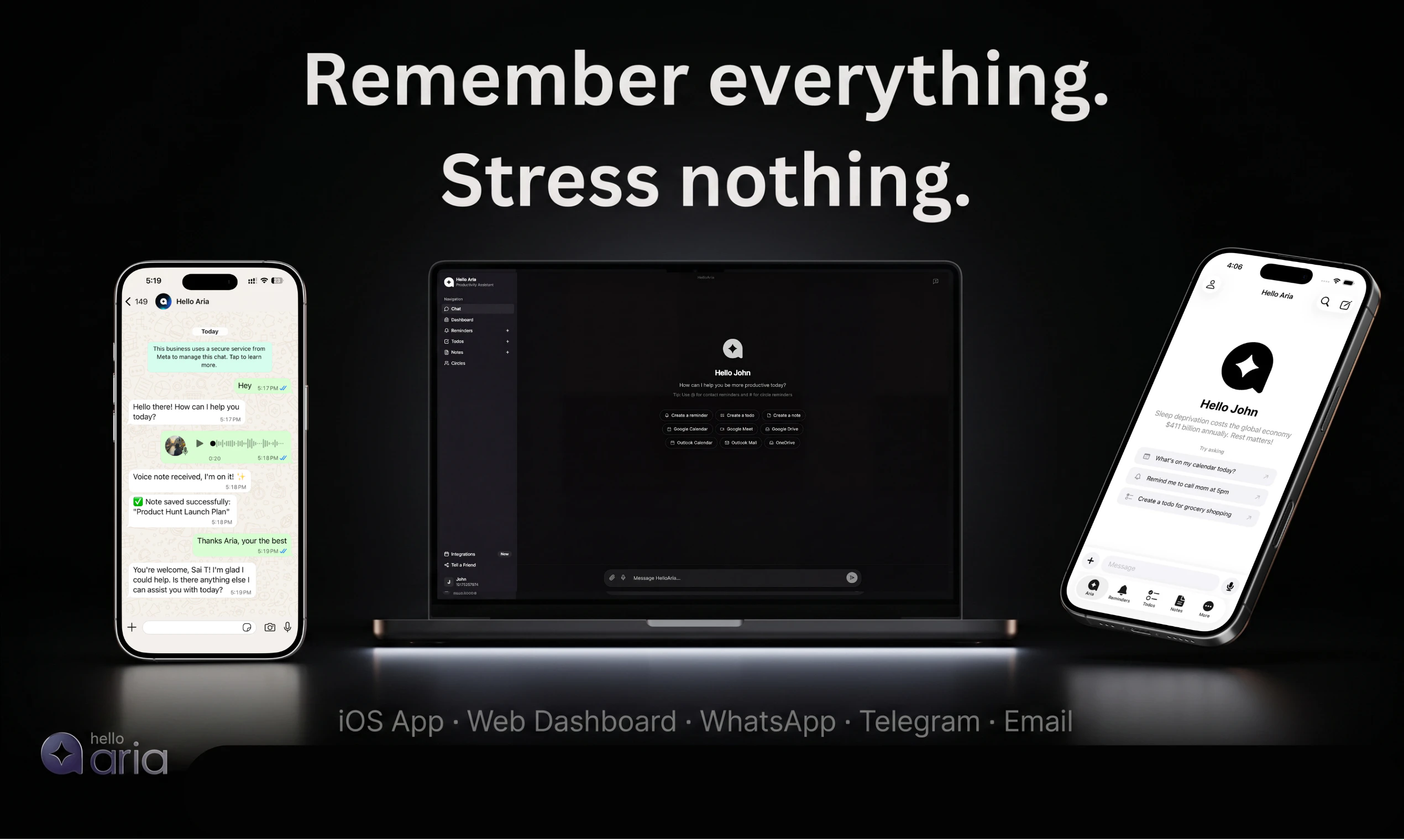 Hello Aria screenshot 1