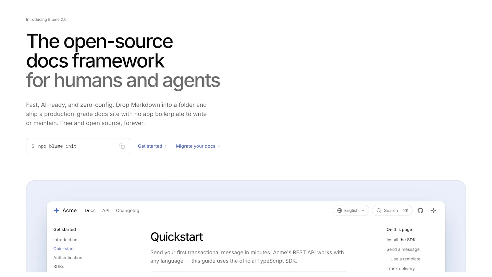 Blume 2.0 screenshot 1
