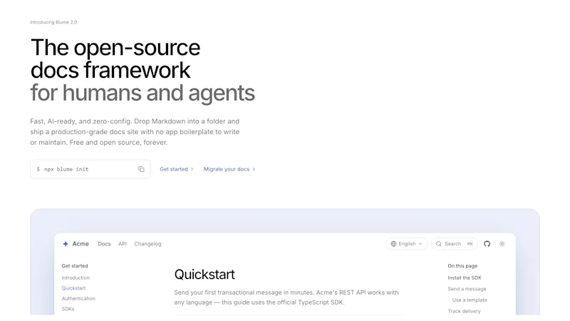 Blume 2.0 screenshot 1