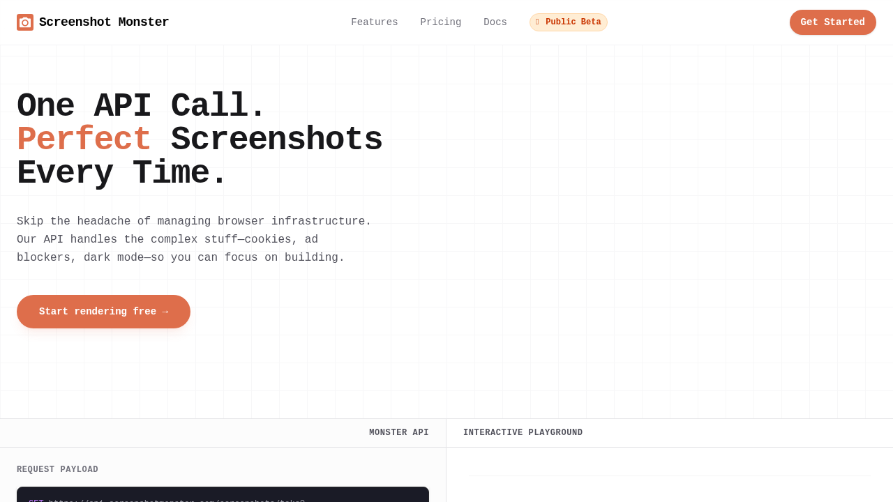Screenshot Monster - Main product screenshot demonstrating key features and user interface
