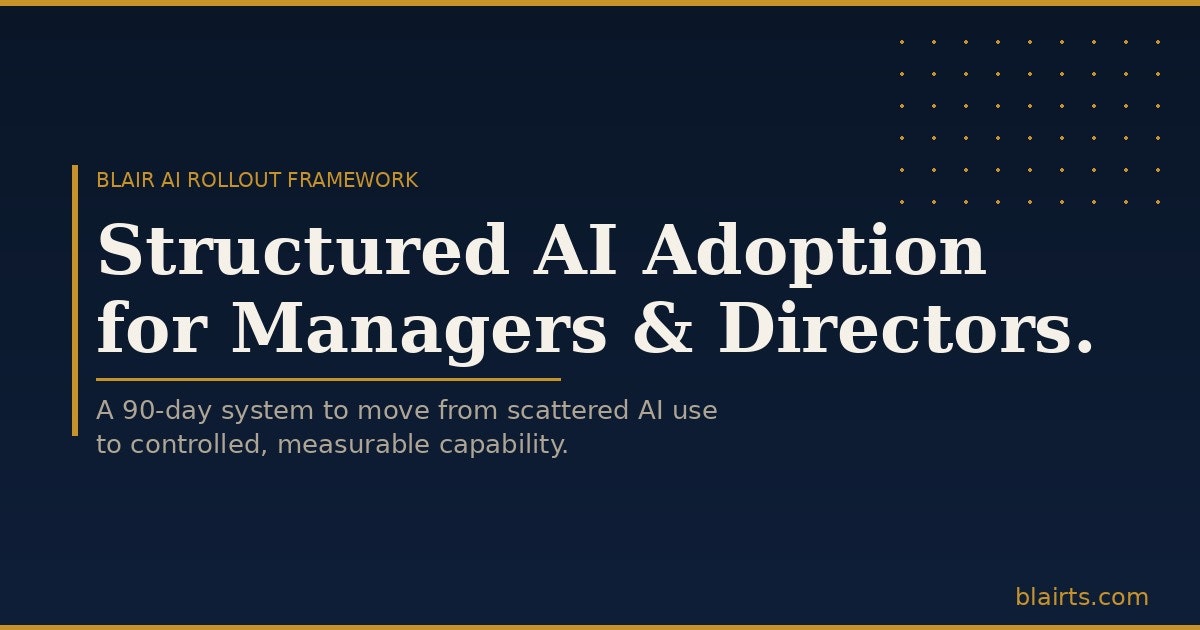 Structured 90-day AI adoption framework gallery image