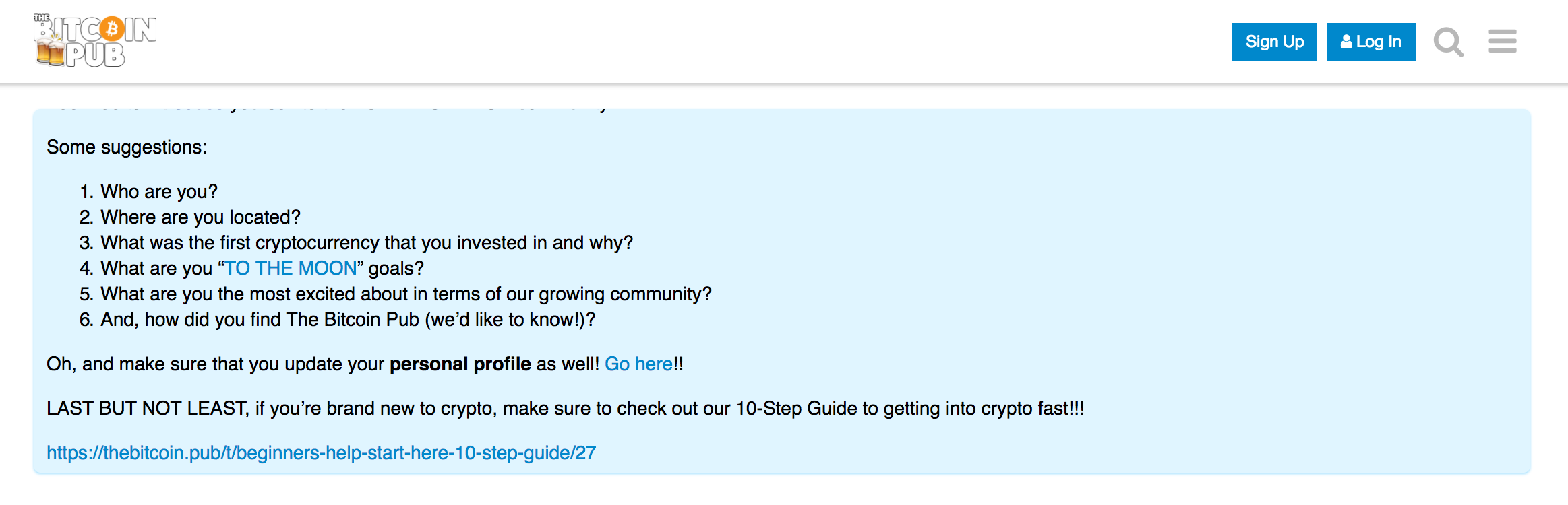 The BITCOIN PUB: A Bitcoin & Cryptocurrency Community | Product Hunt