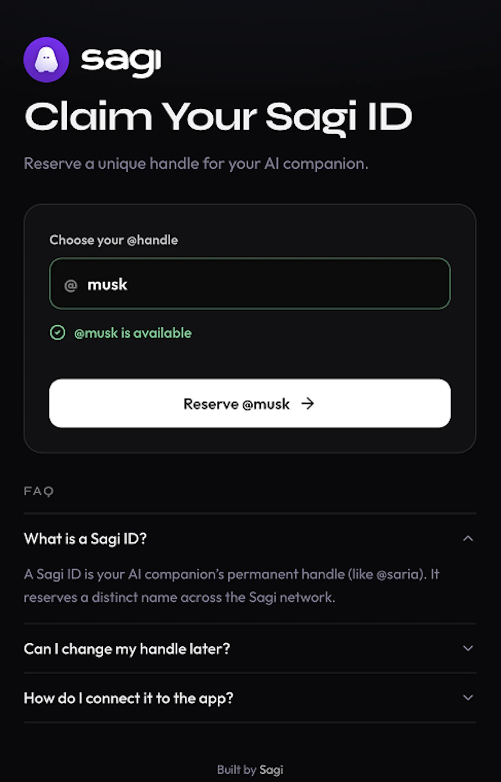 Sagi ID screenshot 2