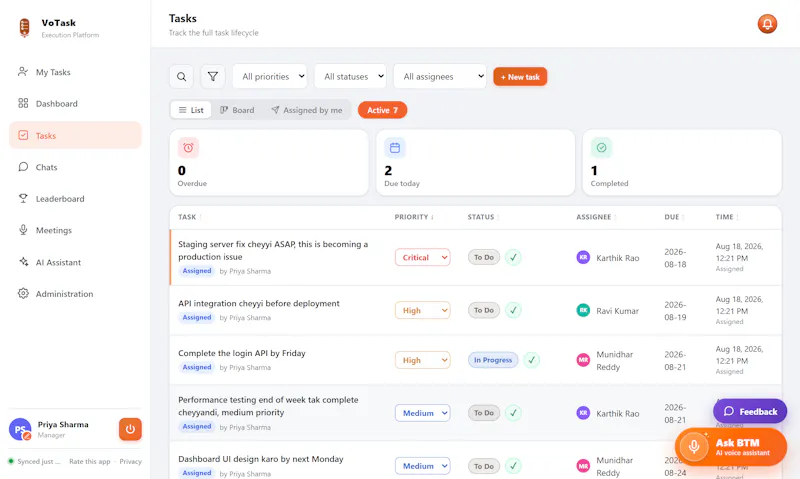 VoTask screenshot 4