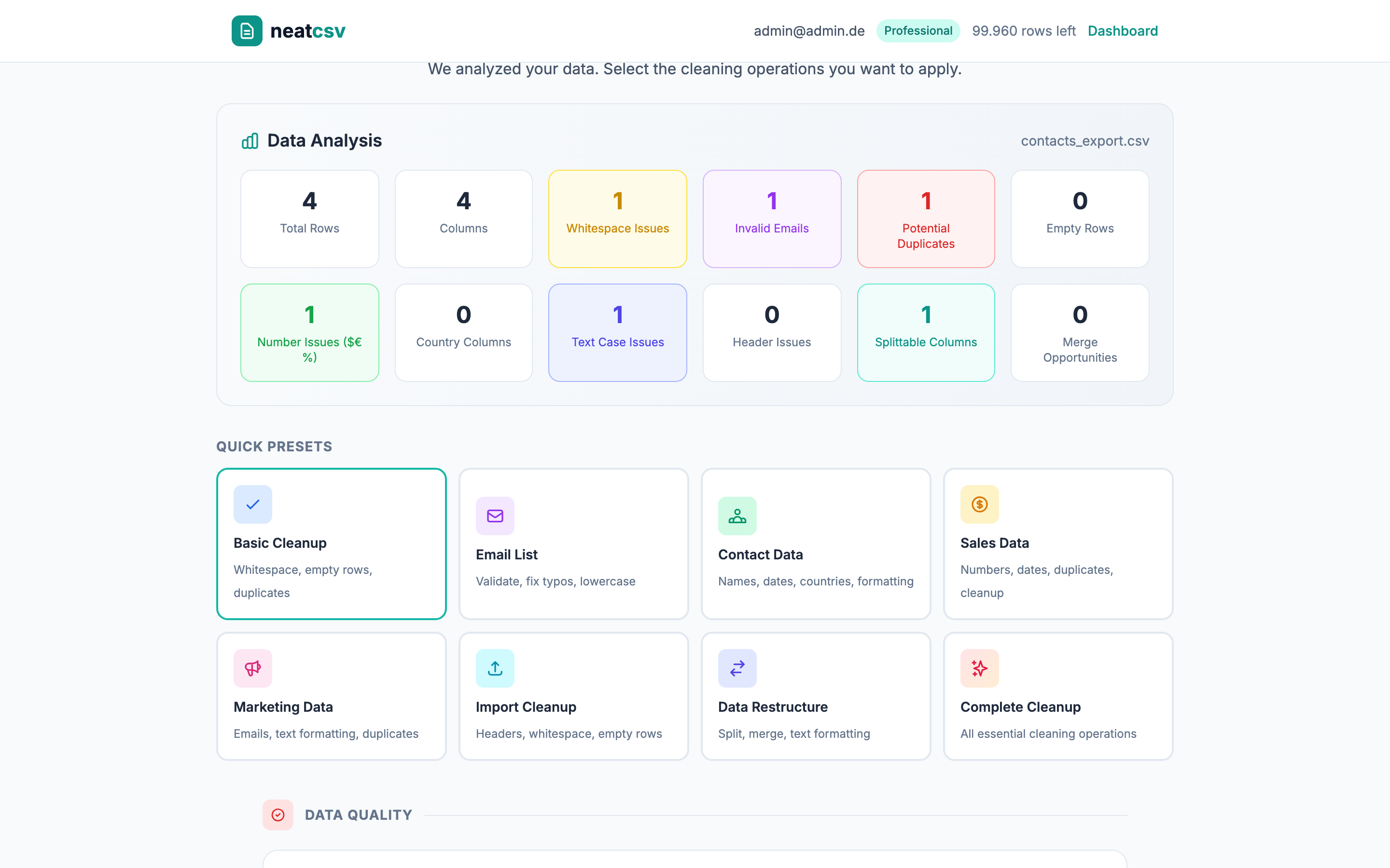 neatcsv gallery image