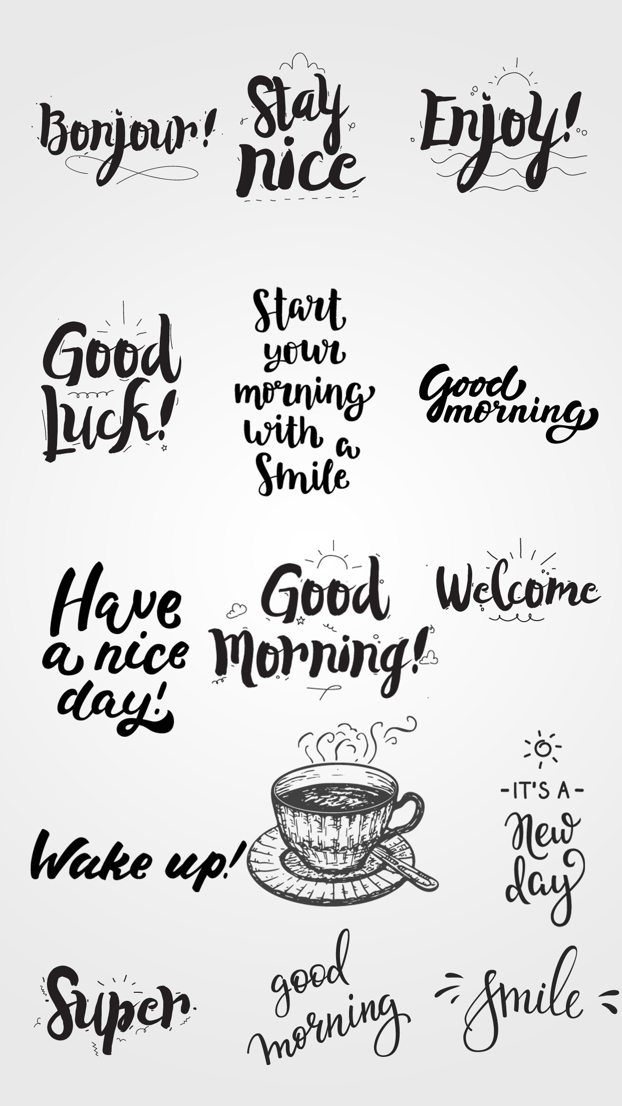 Good Morning Stickers - iMessage gallery image