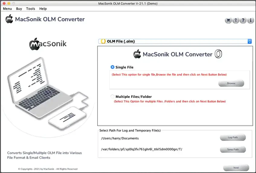 MacSonik OLM Converter