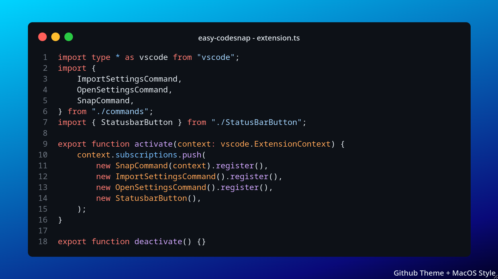 Easy CodeSnap gallery image
