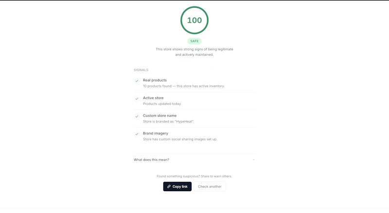 StoreVerify — Legit Shopify Store Check. screenshot 3