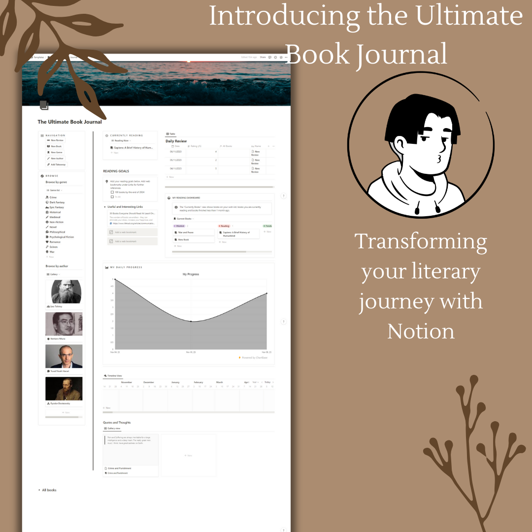 Mídia 1 de O Ultimate Reading Journal - Alcance seus objetivos de leitura agora