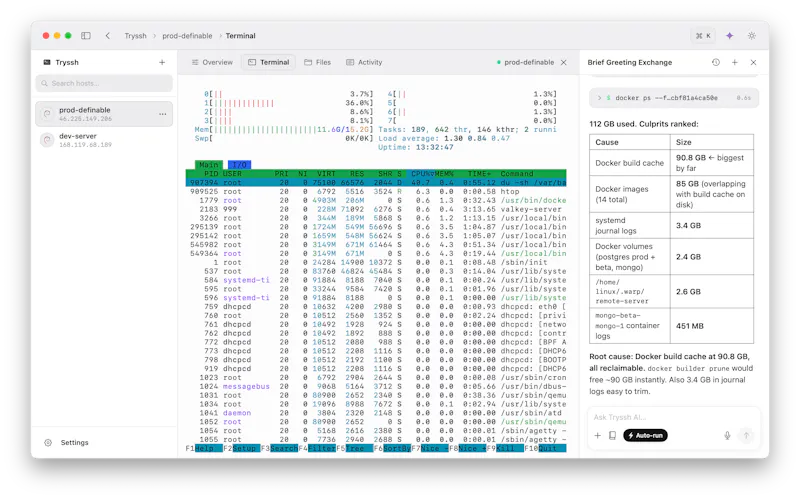Tryssh screenshot 4
