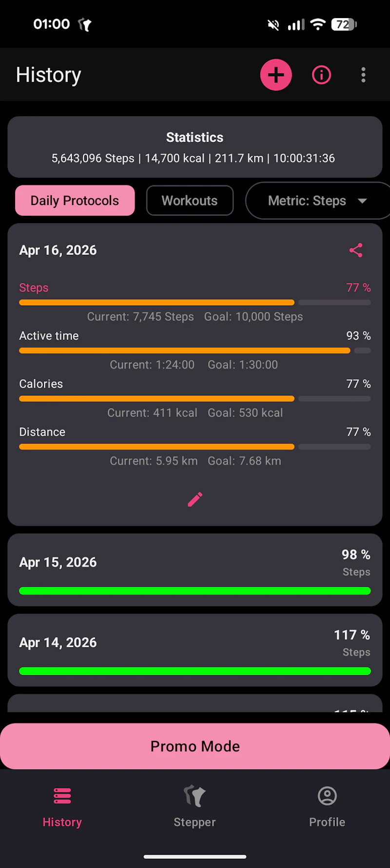 Simple Step Tracker screenshot 4