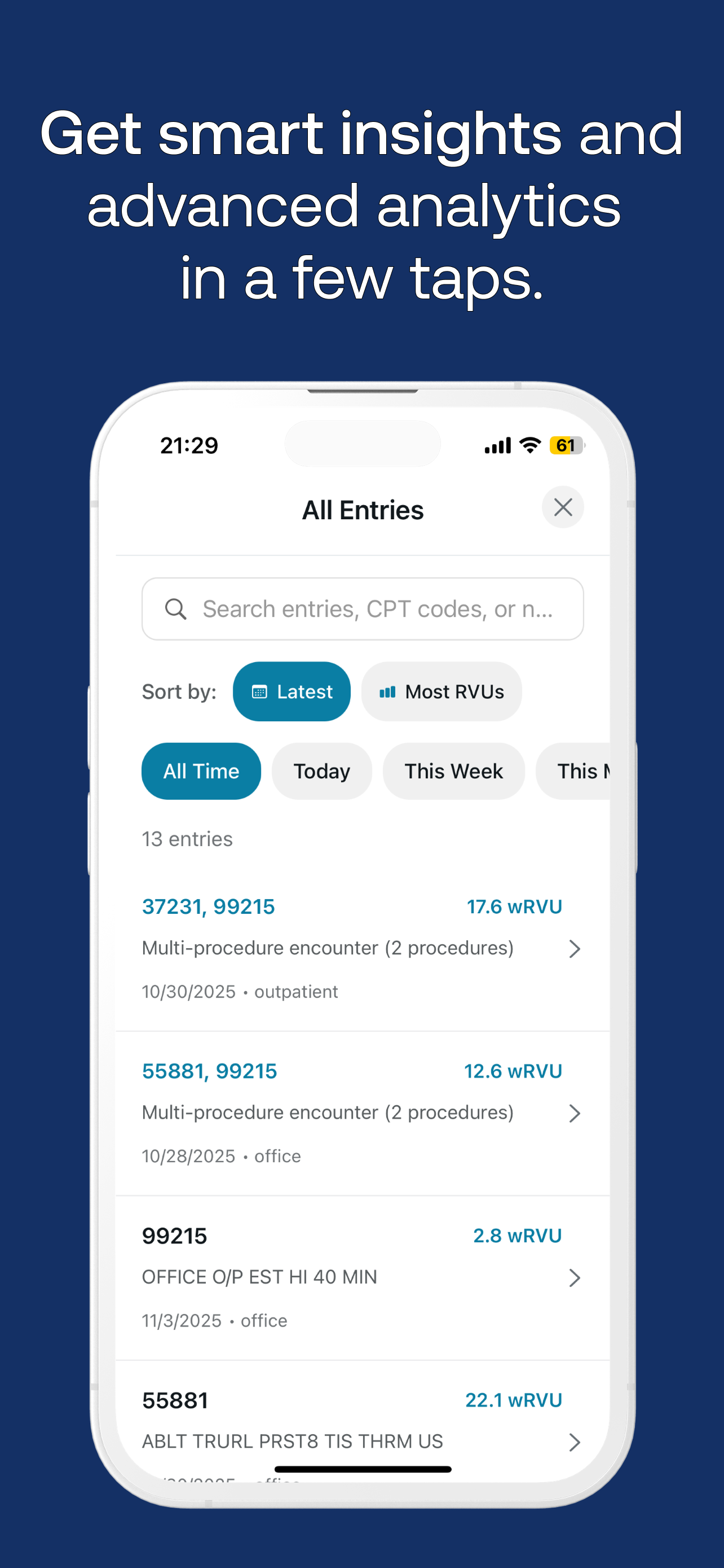 RVU Tracker gallery image