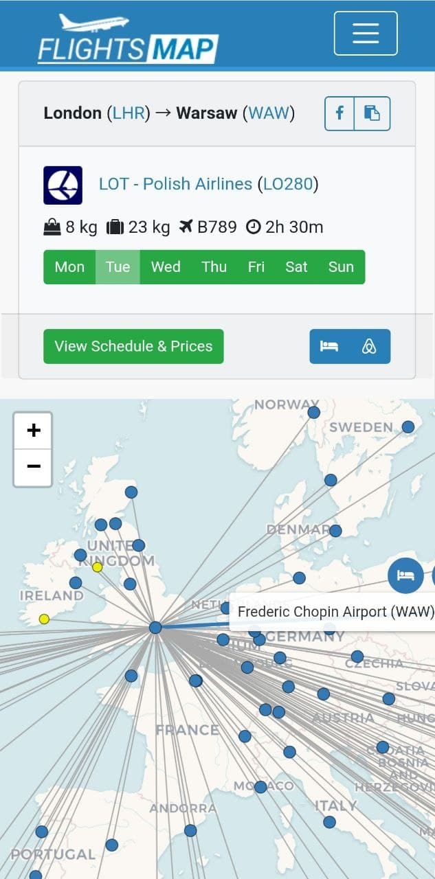 Flights Map gallery image