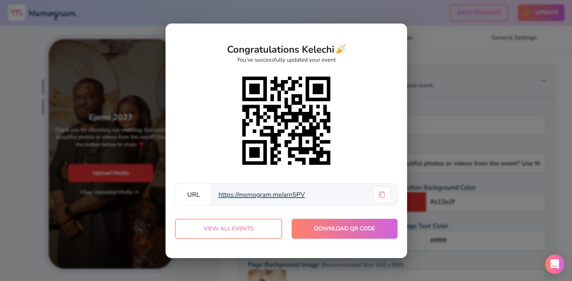 Média Mémographie - Utilisez des codes QR pour collecter des photos et des vidéos prises lors de votre événement 3