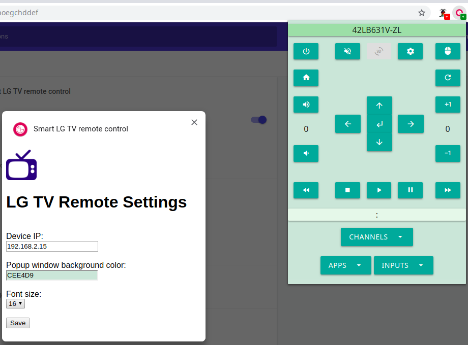 LG TV remote control gallery image