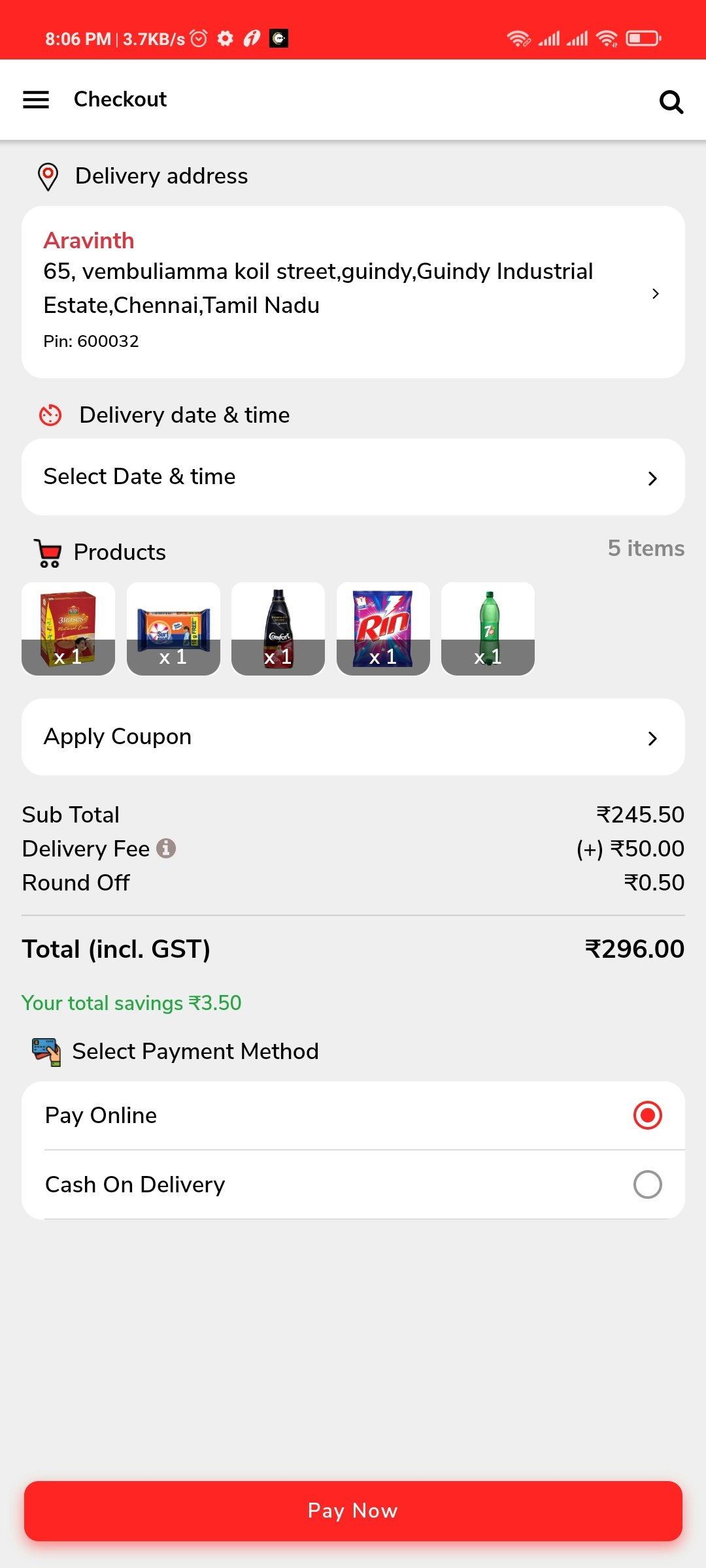 Zinzo - Online Grocery Shopping App gallery image