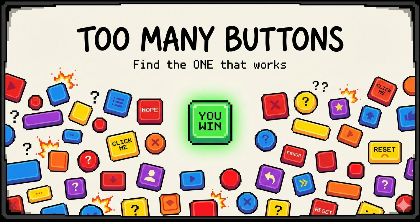Too Many Buttons