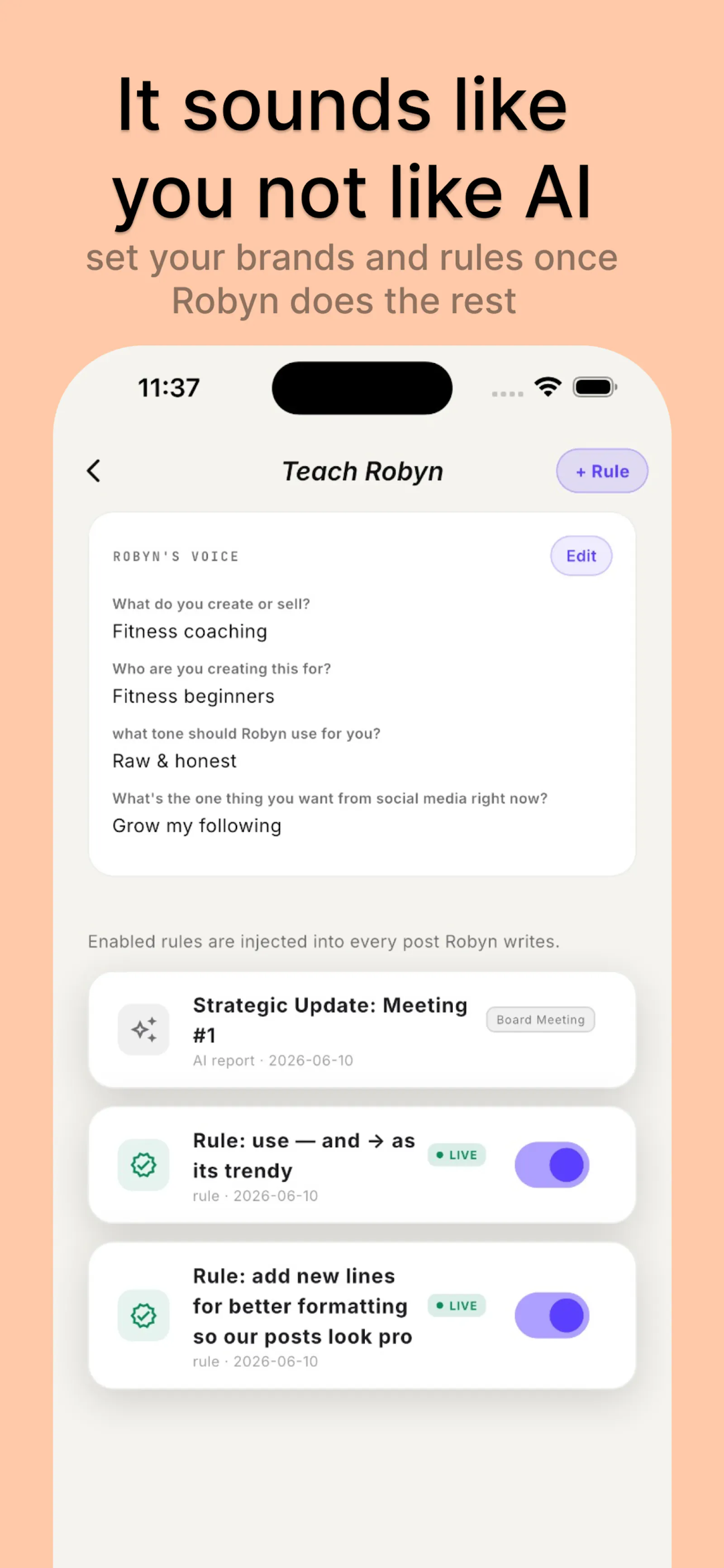 Robyn: Social Ghostwriter screenshot 6
