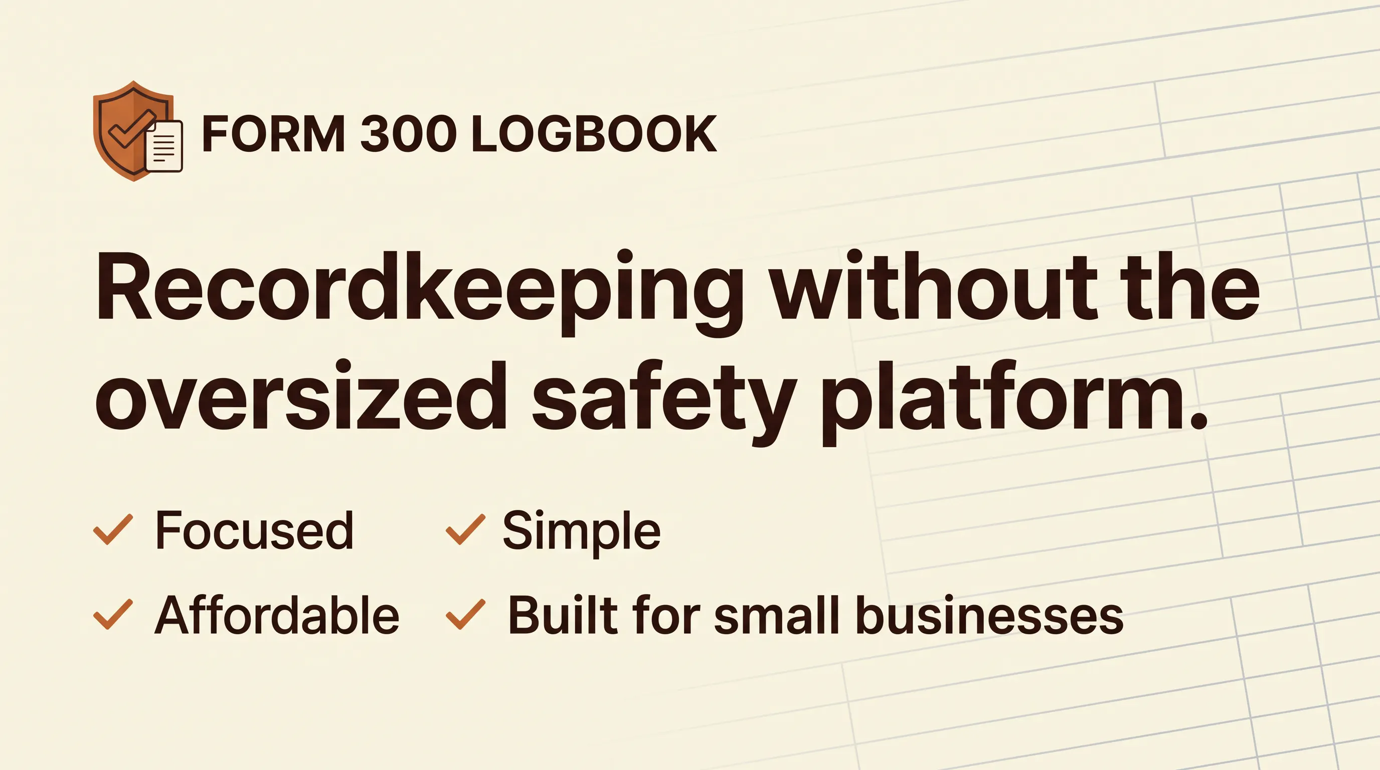 FORM 300 LOGBOOK gallery image