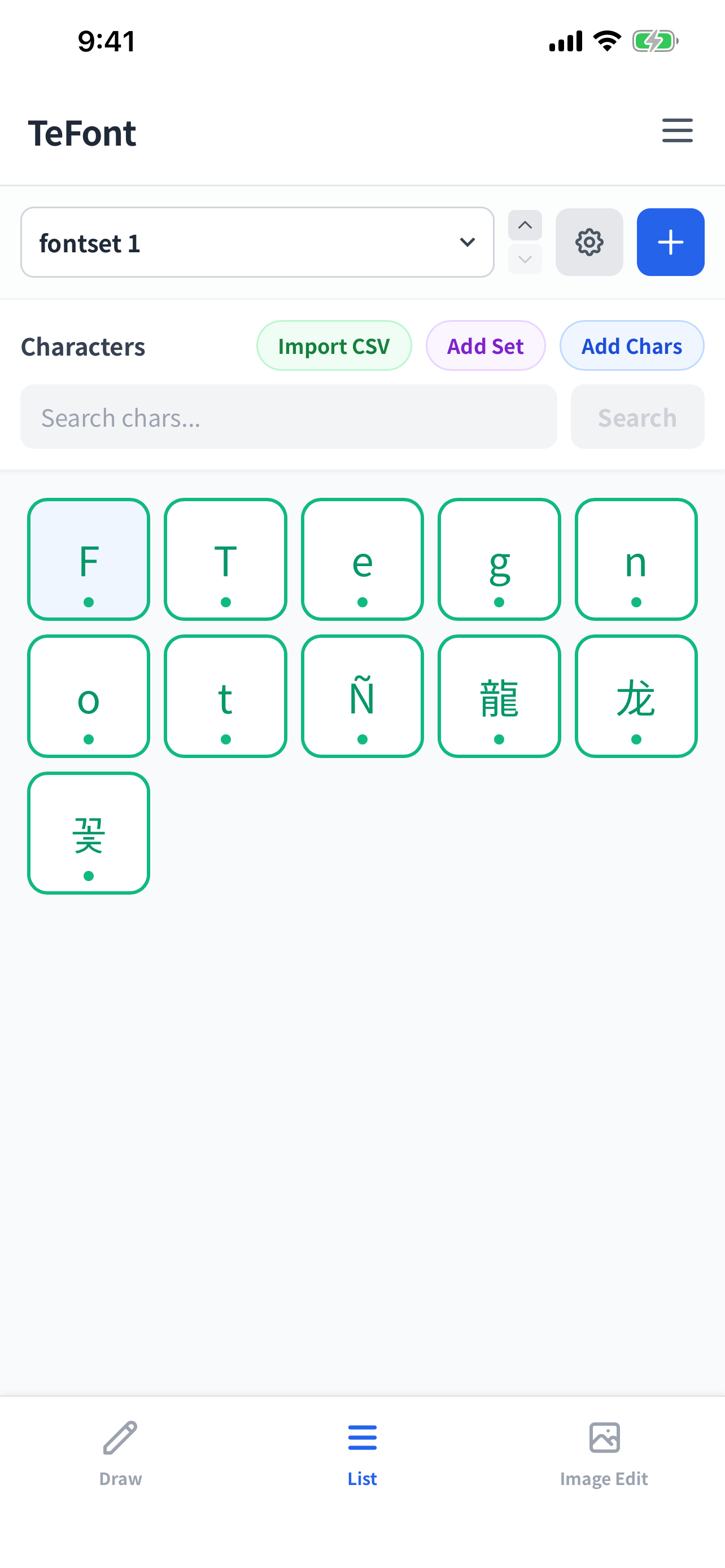 TeFont gallery image