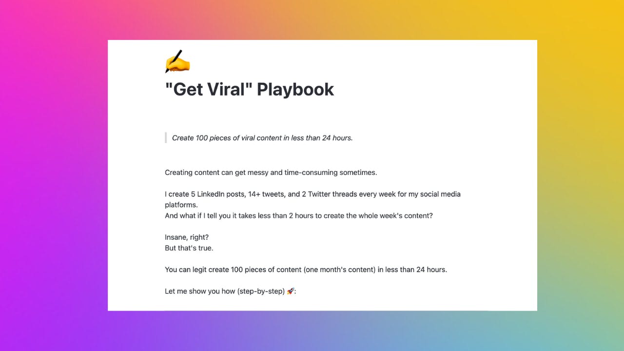 "Get Viral" Playbook media 1
