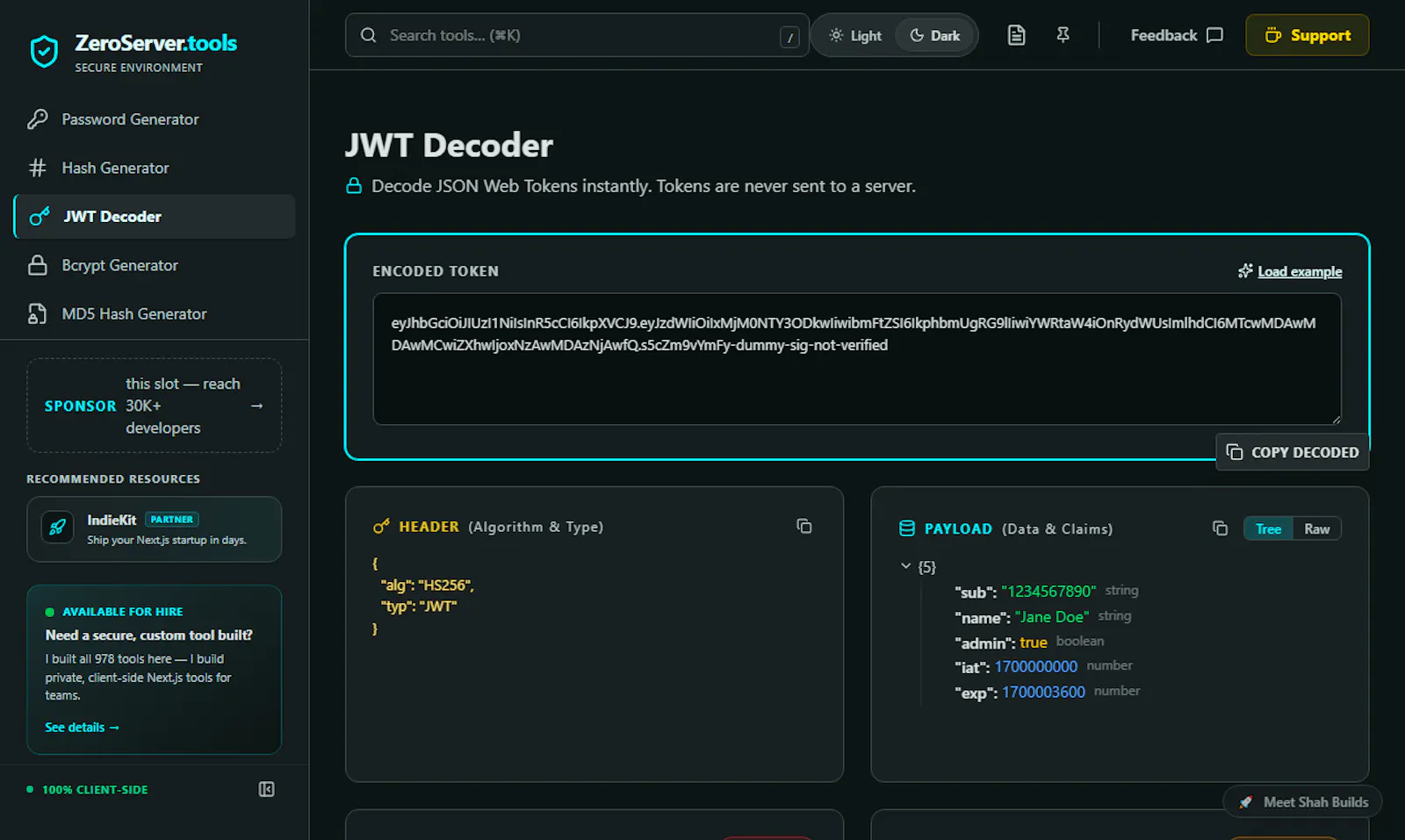 ZeroServer.tools 2.0 screenshot 3