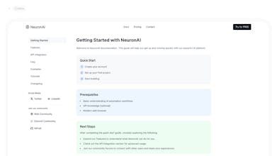 Neuron AI Frontend SaaS Product Template gallery image