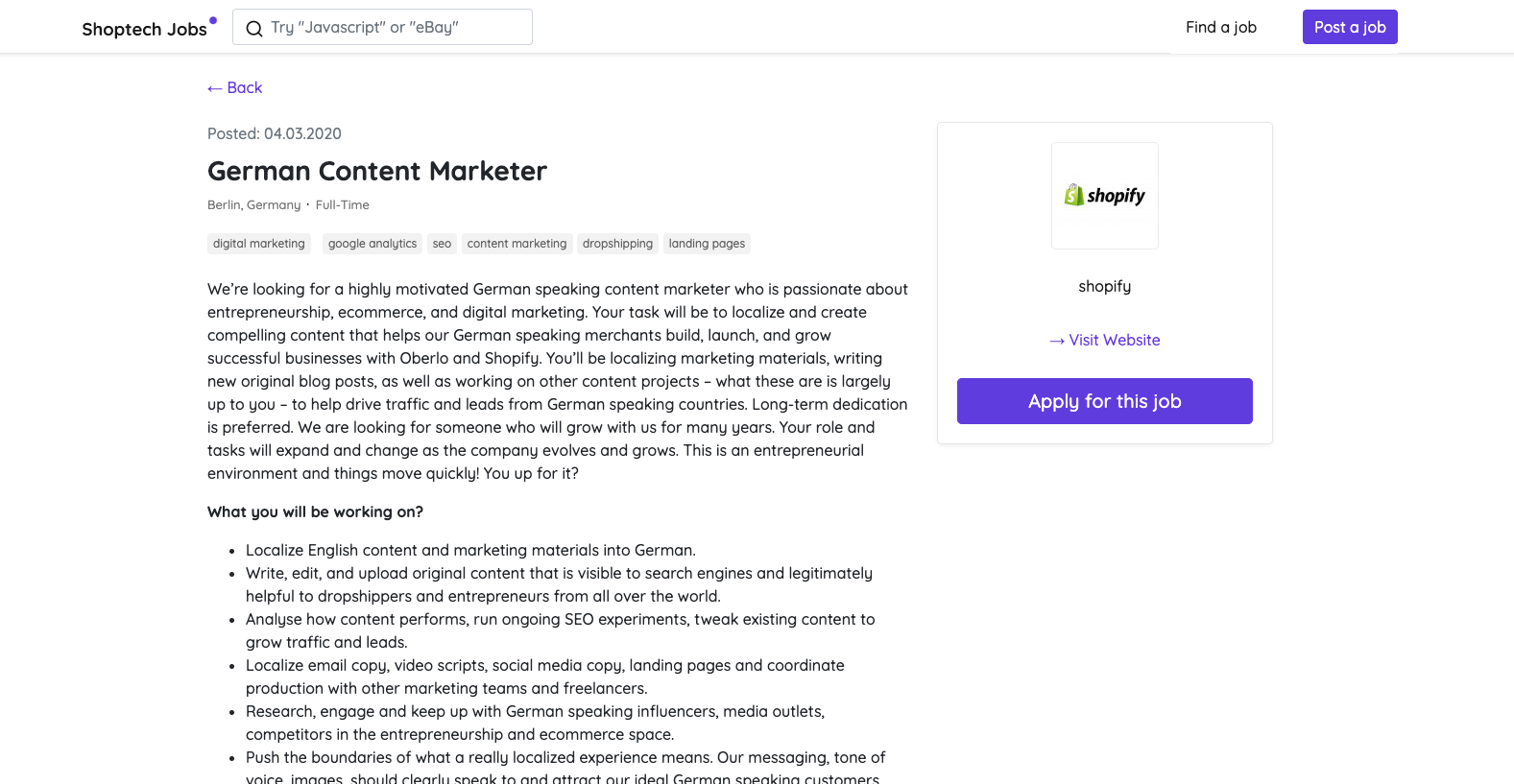 Shoptech Jobs gallery image
