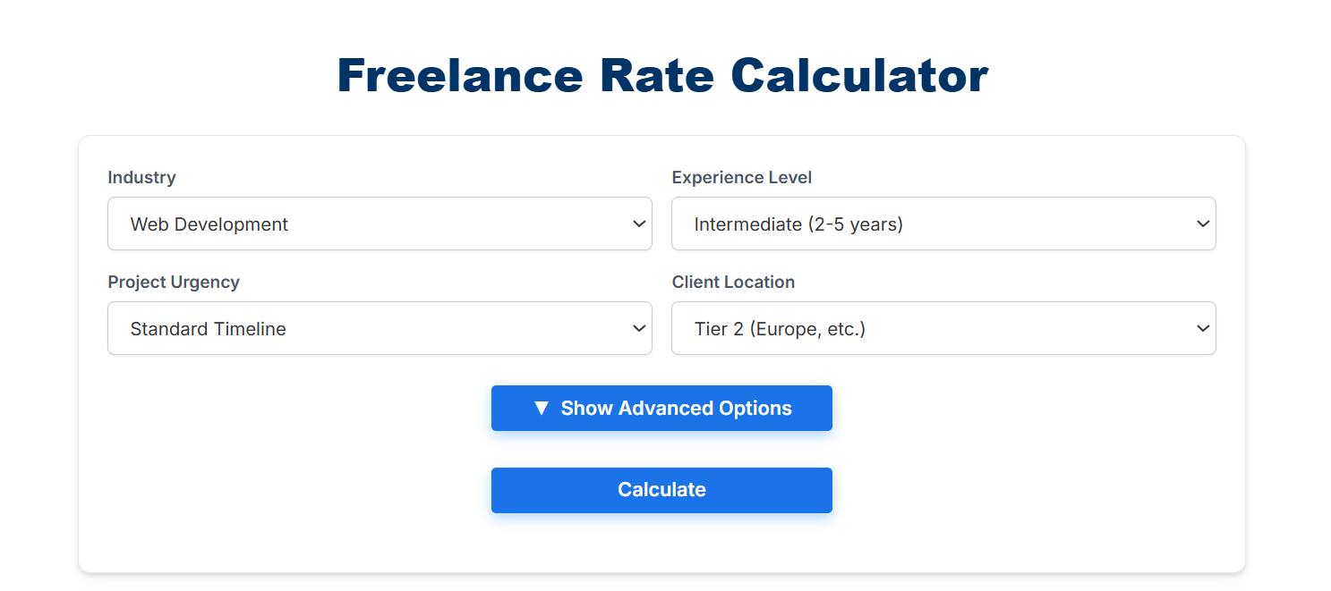 Freelance Rate Calculator gallery image