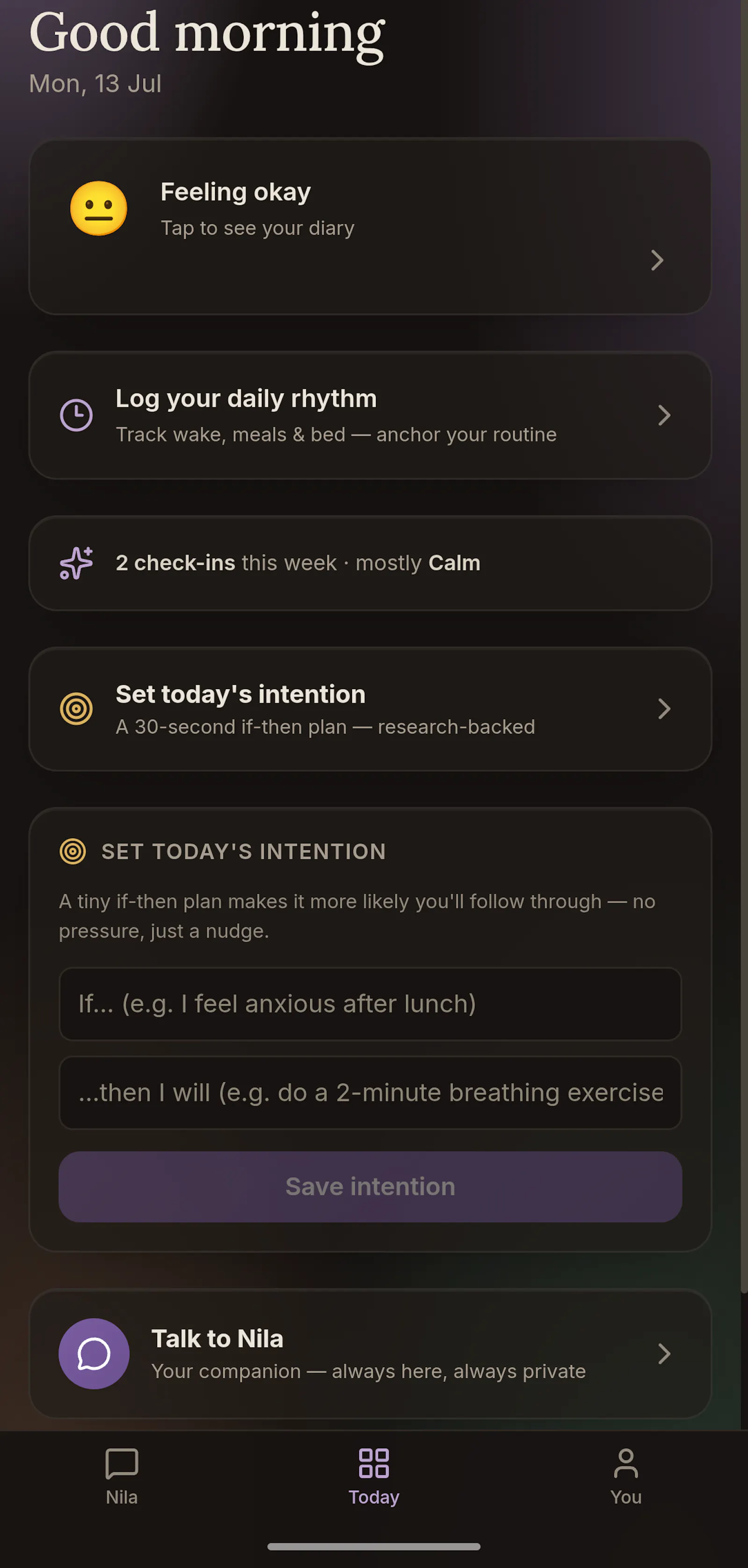 NilaMind screenshot 1