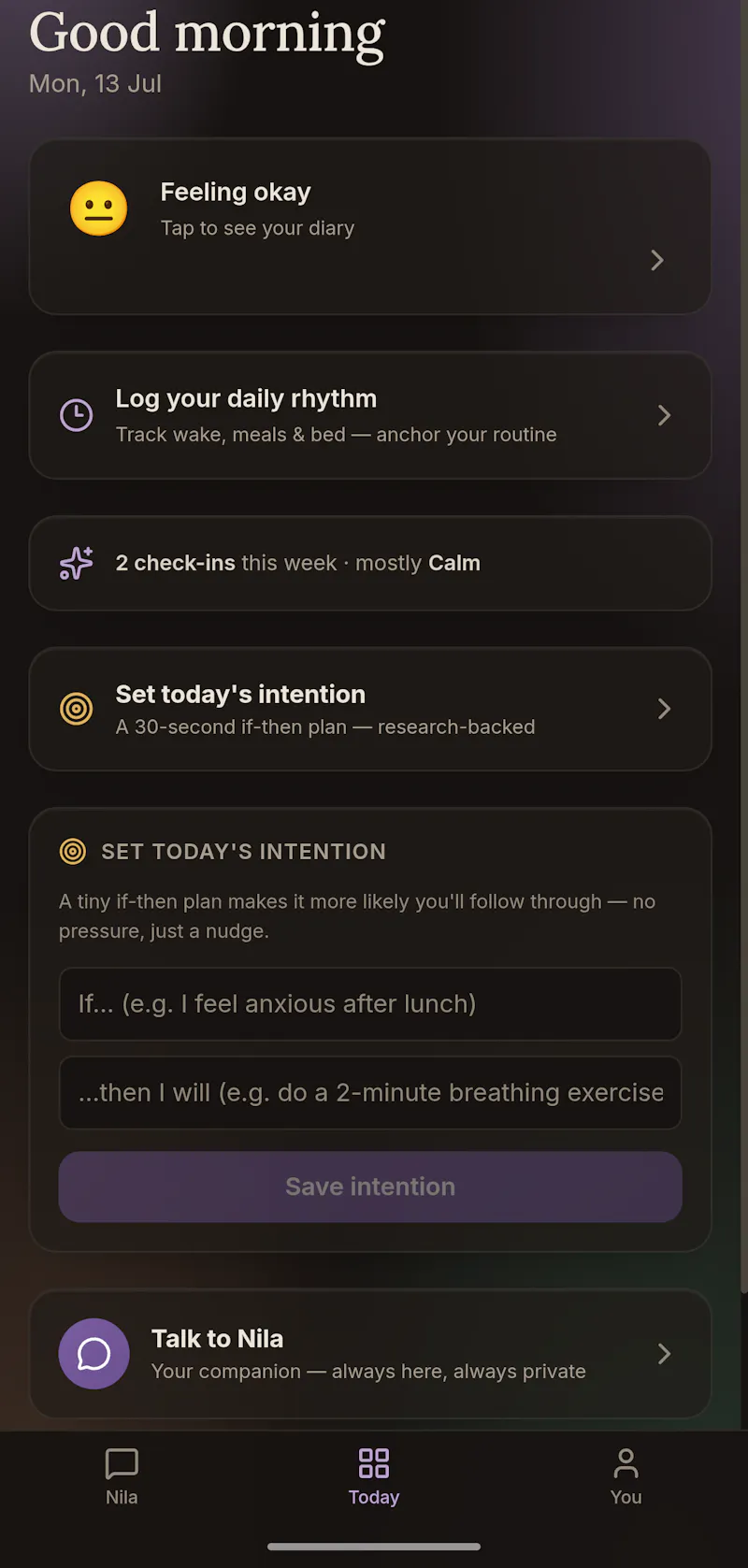 NilaMind screenshot 1
