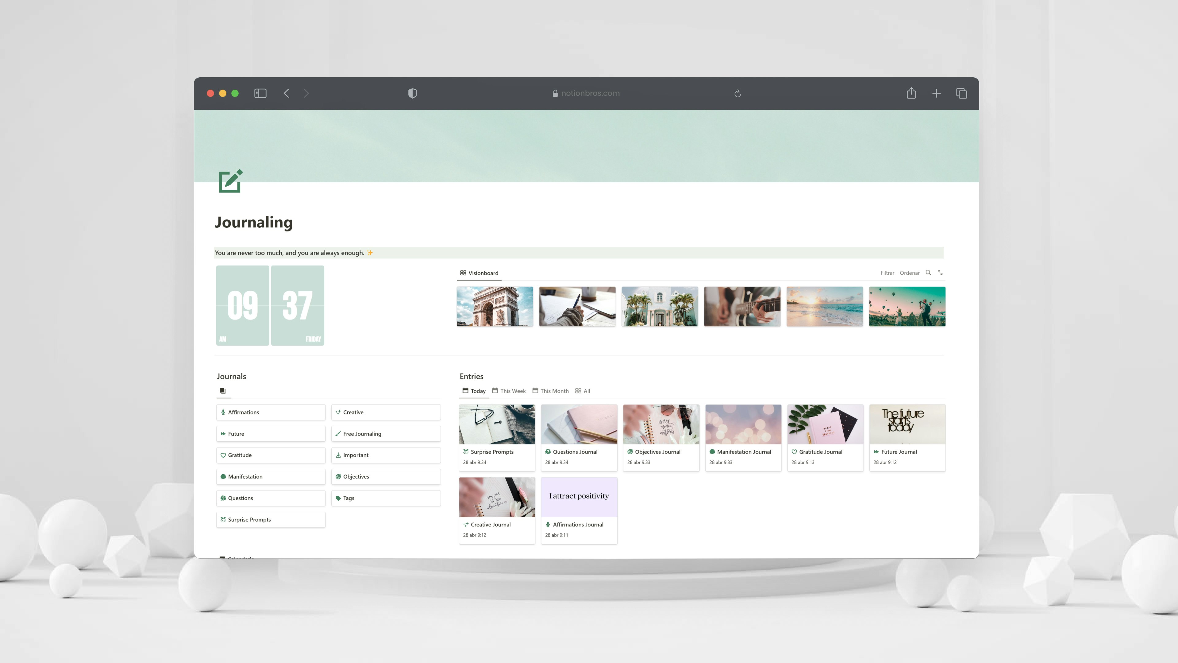 Notion Journal Template media 1