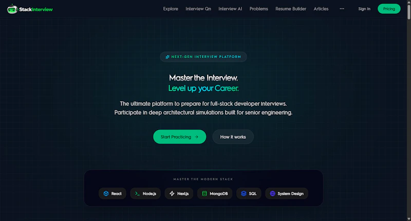 Stack Interview screenshot 1