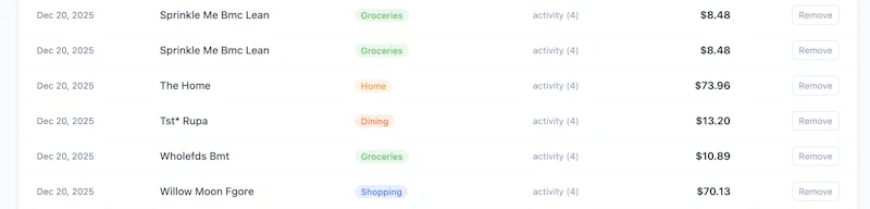 Transact: Free Spend Analyze screenshot 3