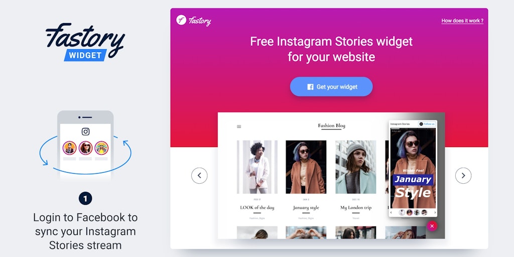 Instagram Stories Widget - by Fastory - Product Hunt - 1024 x 512 jpeg 79kB