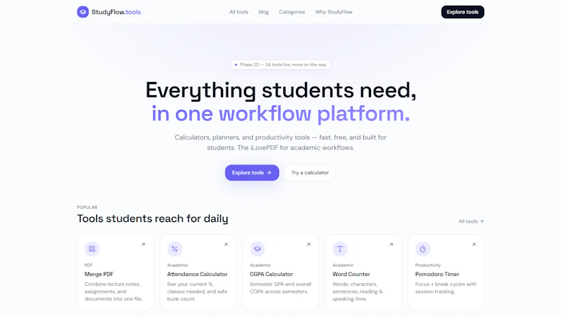 StudyFlow.tools screenshot 1