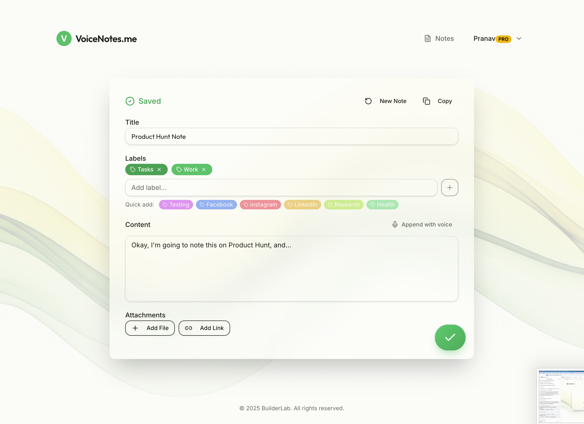 VoiceNotes gallery image