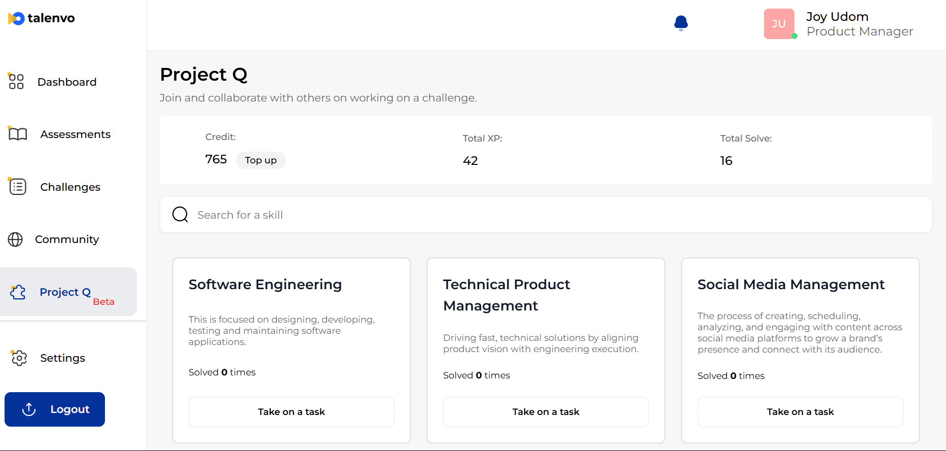 RapidSolve by Talenvo - Prove your skills with real tasks & instant AI feedback media 1